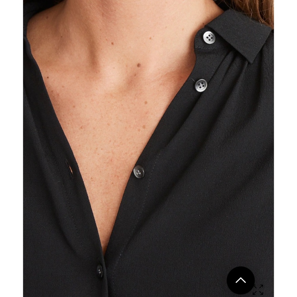 Madewell Central Drapey Shirt Black Size XS - Picture 5 of 11